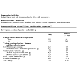 Proteline Boisson chaude cappuccino (7 x 22,5 g)
