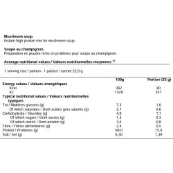 Proteline Soupe au champignon (7 x 22 g)