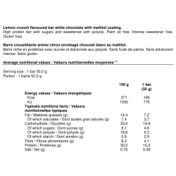 Proteline Barres citron crunch 7 x 50 g