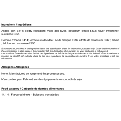Proteline Boisson arôme tropical punch (100 g)