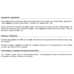 Proteline  Chips soufflées de Soja arôme barbecue (3 x 25 g)