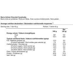 Proteline Barres chocolat peanuts (7 x 42 g)