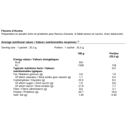 Proteline Flocons d'avoine nature (7 x 35,5 g)