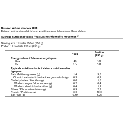 Proteline Boisson arôme chocolat (250 ml)
