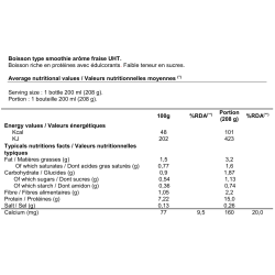 Proteline Smoothie arôme fraise (200 ml)