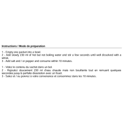 Proteline Soupe arôme poulet (7 x 22 g)